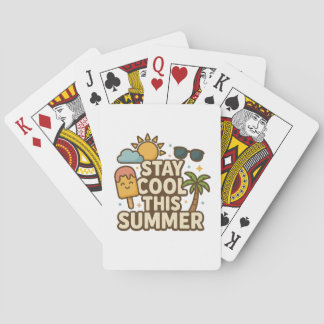 Jeu De Cartes Restez Cool Cet Été - Tee Ice Cream Été Mignon