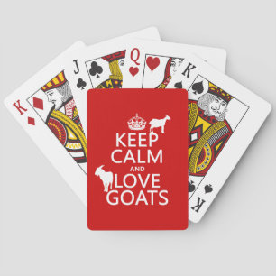 Jeu De Cartes Restez tranquille et aimez les chèvres