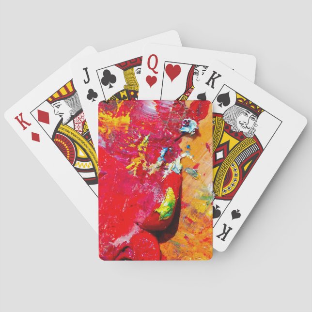 Jeu De Cartes Résumé de la palette d'artiste joyeuse (dos)