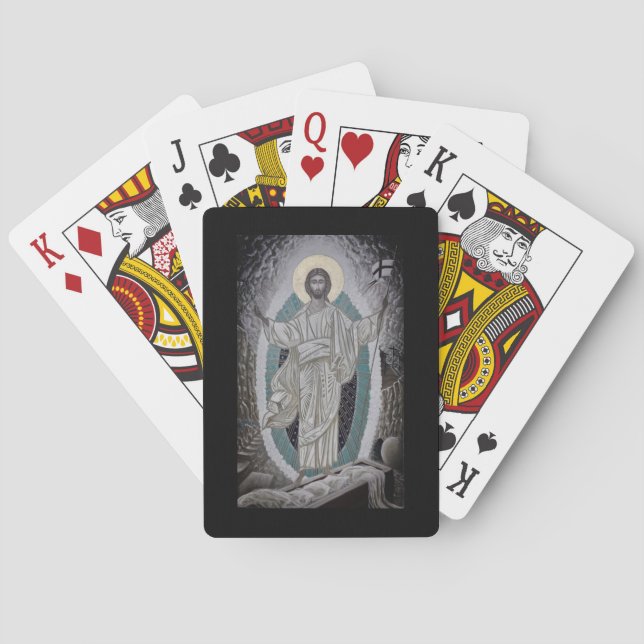 Jeu De Cartes Résurrection de l'icône du Christ (dos)