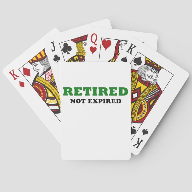Jeu De Cartes Retired Not Expired (dos)