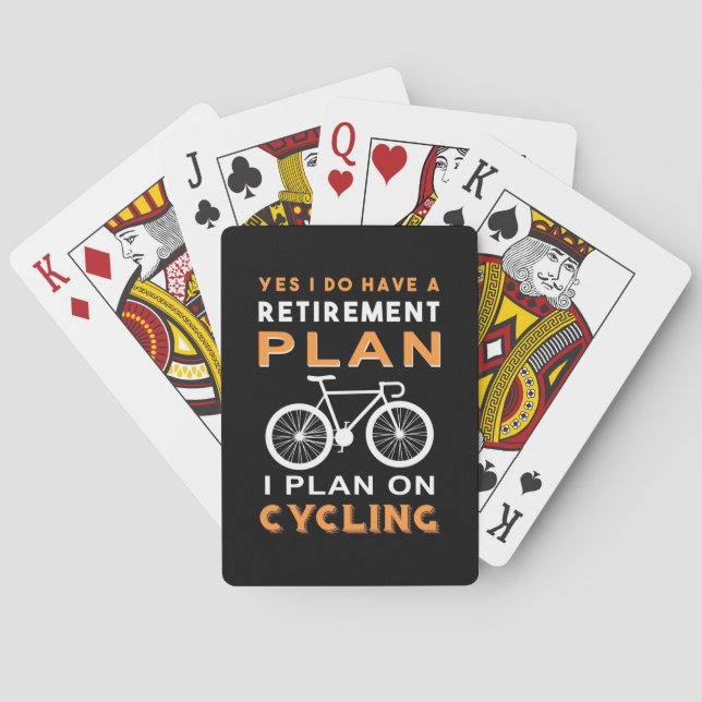 Jeu De Cartes Retirement plan I Plan on cycling (dos)