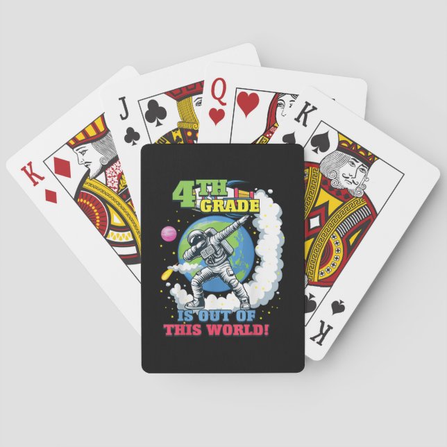Jeu De Cartes Retour à l'école 4e année Espace hors de ce monde (dos)