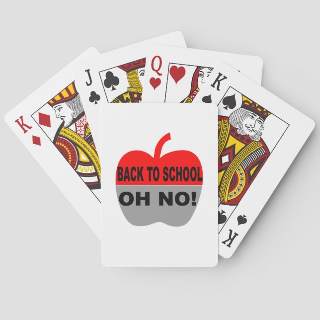 Jeu De Cartes Retour À L'École Oh Non (dos)