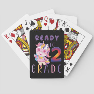 Jeu De Cartes Retour À L'École, Prêt À La 2Ème Année