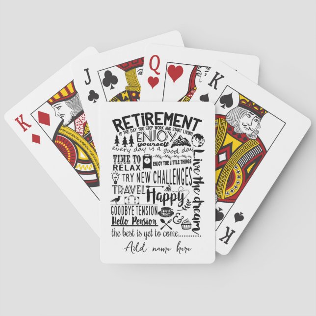Jeu De Cartes Retraite (dos)