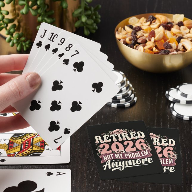 Jeu De Cartes Retraité 2026 Plus Mon Problème Fleurs (In Situ)