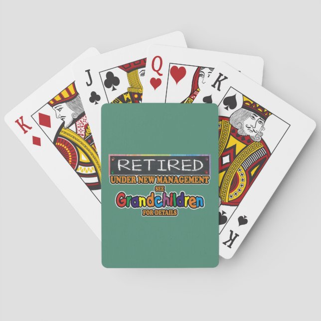 Jeu De Cartes Retraité sous nouvelle direction (dos)