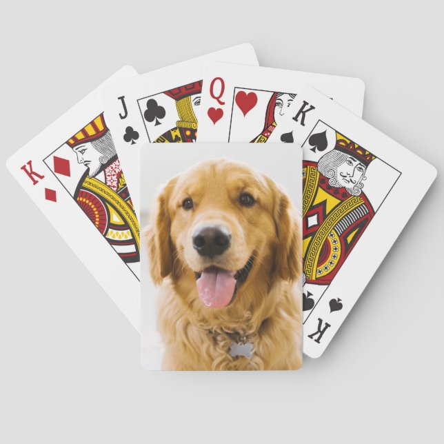 Jeu De Cartes Retriever d'or souriant (dos)