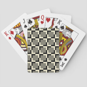 Jeu De Cartes Retro Black & Tan Pattern