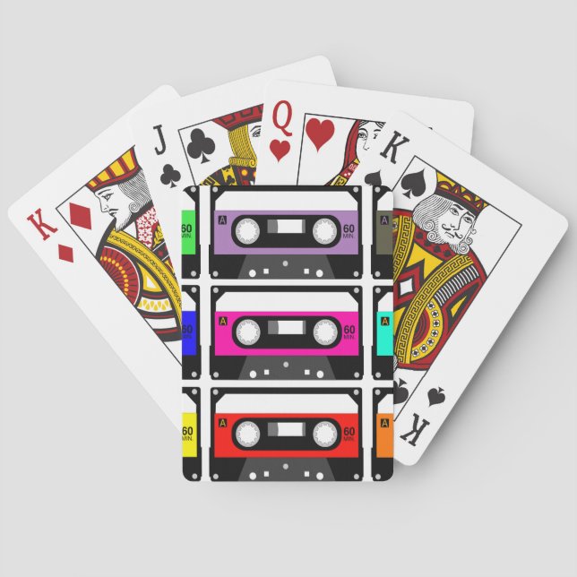 Jeu De Cartes Retro Cassette Tape (dos)