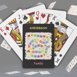 Jeu De Cartes Retro Colorful Game Night Playing Cards