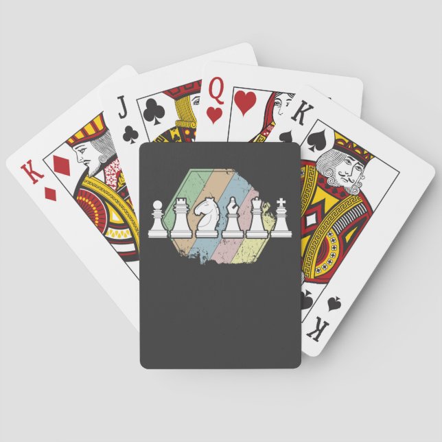 Jeu De Cartes Rétro des échecs (dos)