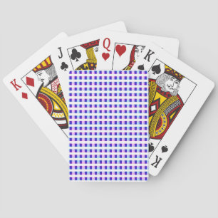 Jeu De Cartes rétro électrique rayé bleu & violet