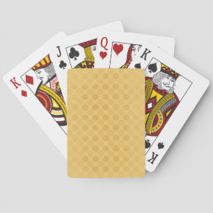 Jeu De Cartes Retro faded yellow circles pattern