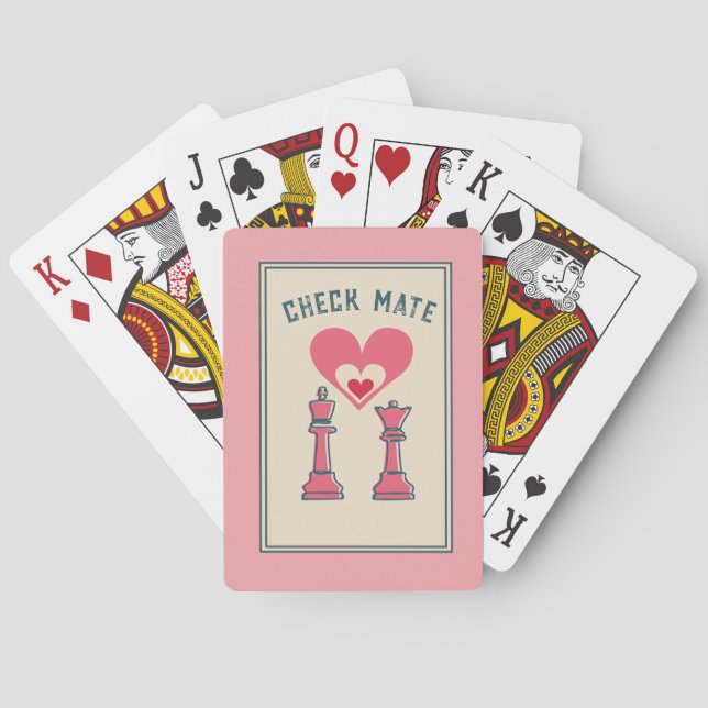 Jeu De Cartes Retro fun Valentine Dons Checkmate (dos)