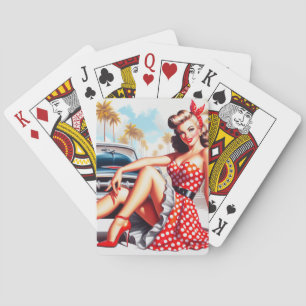 Jeu De Cartes Retro Girl Classic Pin Up