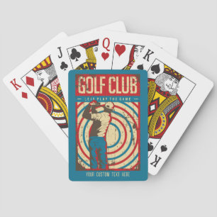 Jeu De Cartes Retro Golf Club Personnalisé