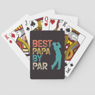 Jeu De Cartes Retro Golfer - Meilleur Papa Par Par