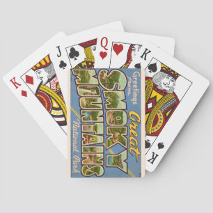 Jeu De Cartes Retro Great Smoky Mountains Jouer Cartes