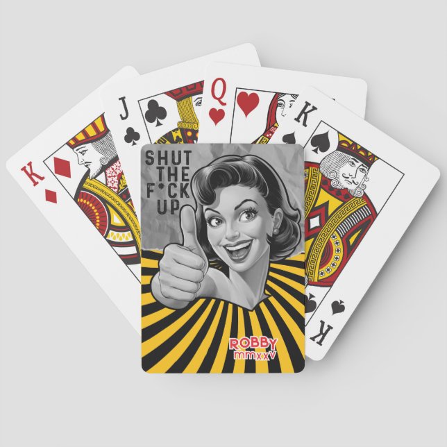 Jeu De Cartes Retro Lecture Cartes Divorce Cadeau (dos)