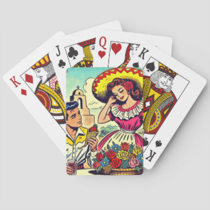 Jeu De Cartes Retro Love Couple Comic