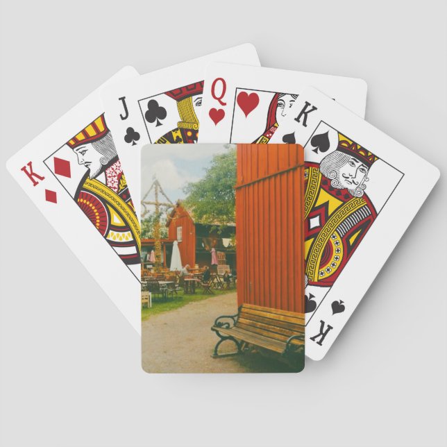 Jeu De Cartes Retro Midsummer celebration in Trosa, Sweden (dos)