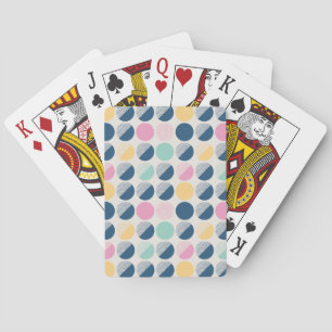 Jeu De Cartes Rétro motif de demi-cercle
