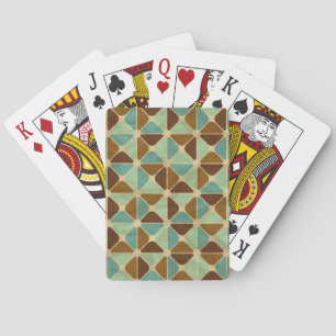 Jeu De Cartes Rétro motif géométrique