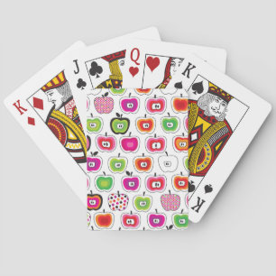 Jeu De Cartes Rétro motif mignon de pomme