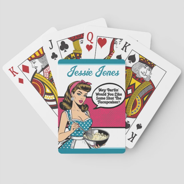 Jeu De Cartes Retro Pinup_ Hey Darlin (dos)