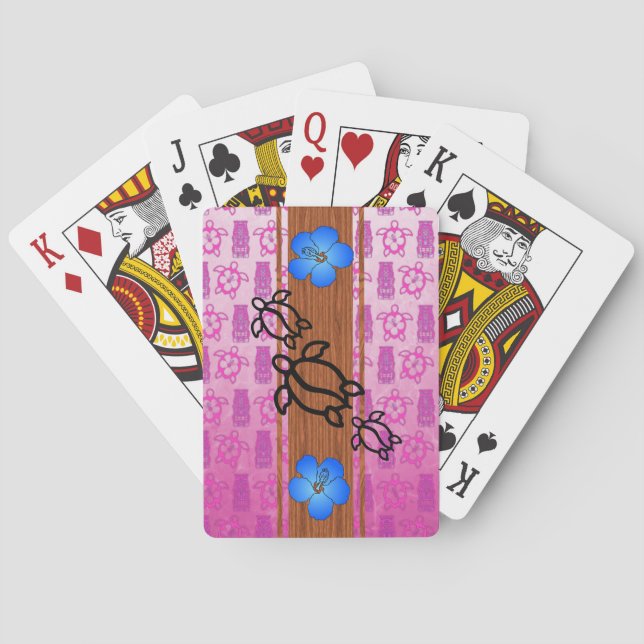 Jeu De Cartes Rétro planche de surf de Honu (dos)