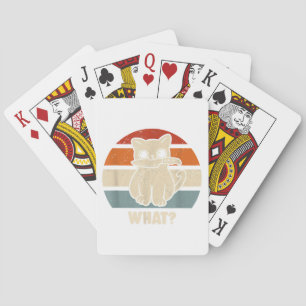 Jeu De Cartes Rétro Quel Chat Couteau Miaou Kitty Drôles Chats M