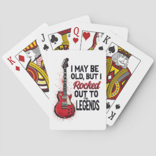 Jeu De Cartes Retro Rock Guitare Classique Musique Nostalgie Des