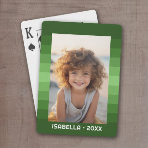 Jeu De Cartes Retro Stripes - Christmas Green - Simple Photo