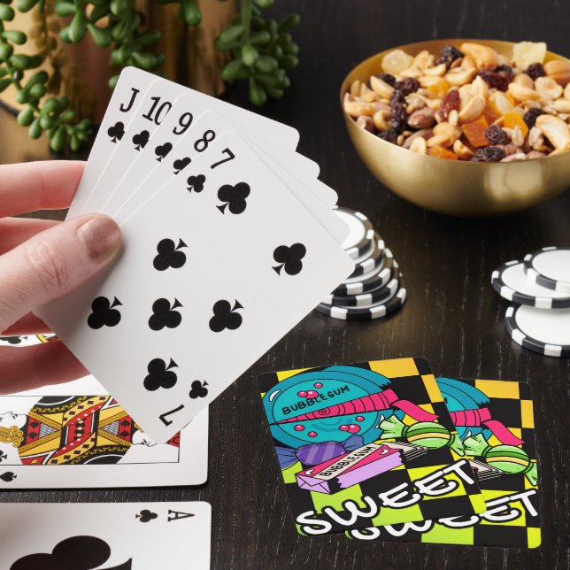 Jeu De Cartes Rétro Sucré Comme Un Bonbon (In Situ)