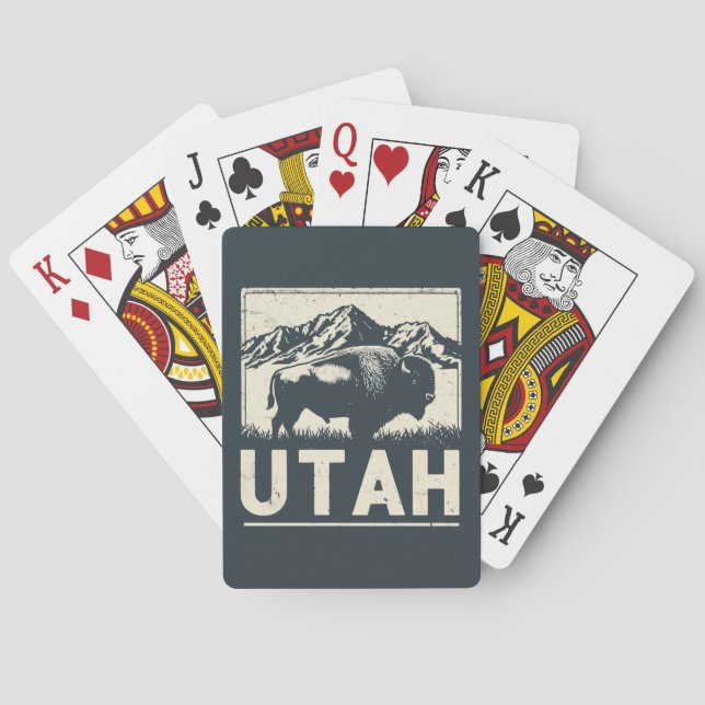 Jeu De Cartes Retro Utah (dos)