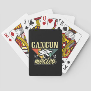 Jeu De Cartes Retro Vintage Cancun Mexique