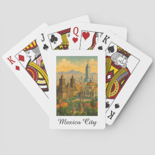 Jeu De Cartes Retro Vintage Mexico City CDMX Travel