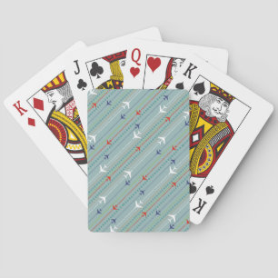 Jeu De Cartes Rétros cartes de jeu de motif d'avion