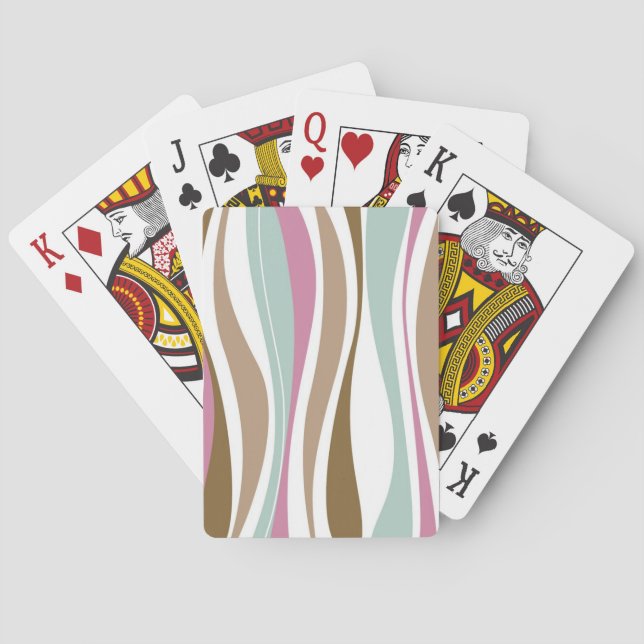 Jeu De Cartes Rétros rayures (dos)