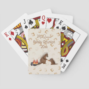 Jeu De Cartes Réunion de friandises de guimauve au feu de camp