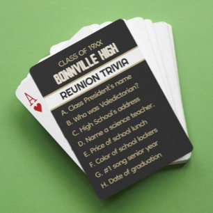 Jeu De Cartes Réunion ! Réunion de classe personnalisée amusante