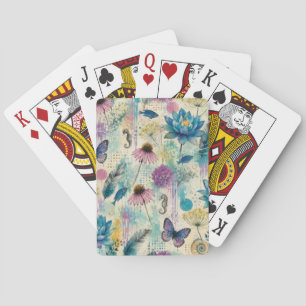 Jeu De Cartes Rêve Aquatique Floral Vibrant