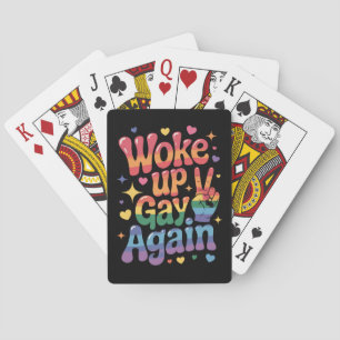 Jeu De Cartes Réveillez Gay encore Funny LGBTQ Pride Arc-en-ciel