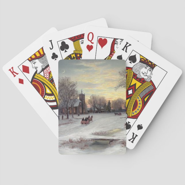 Jeu De Cartes Réveillon de Noël (dos)