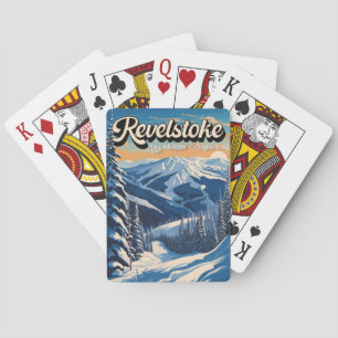Jeu De Cartes Revelstoke Canada Vintage hivernal