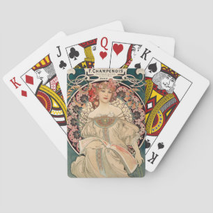Jeu De Cartes Reverie (Daydream) par Alphonse Mucha Playing Card