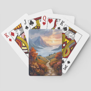 Jeu De Cartes Rêveries d'automne   Paysage de montagne d'automne