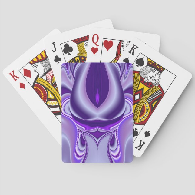 Jeu De Cartes Rêves de fleurs violettes (dos)